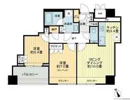 グランスイート麻布台ヒルトップタワー 24階 間取り図