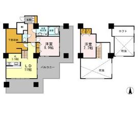 品川シーサイドビュータワー1 3005 間取り図