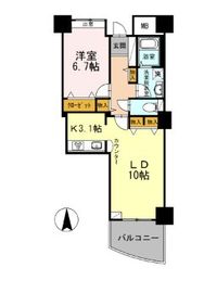 品川シーサイドビュータワー2 702 間取り図