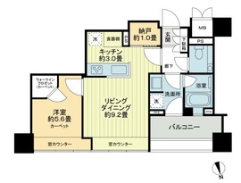 グランスイート麻布台ヒルトップタワー 8階 間取り図