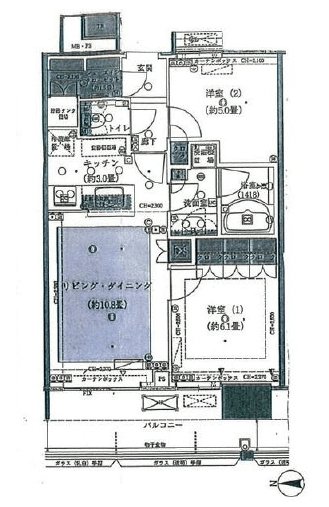 THE TOYOSU TOWER 21階 間取り図