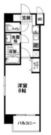 ブリリアント三田慶大前 6階 間取り図