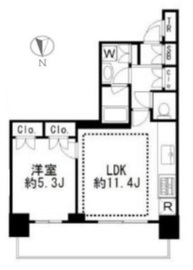 ベイズタワー＆ガーデン 8階 間取り図