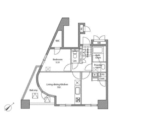 レジディア文京千石2 601 間取り図