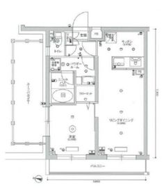 スカイコート渋谷北参道 5階 間取り図