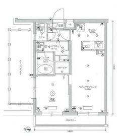 スカイコート渋谷北参道 5階 間取り図