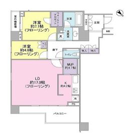 クロスエアタワー 32階 間取り図