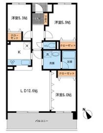 HF馬込レジデンス 307 間取り図