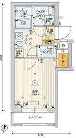 スカイコート渋谷北参道 4階 間取り図