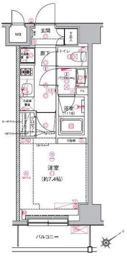 アルテシモシェルト 4階 間取り図