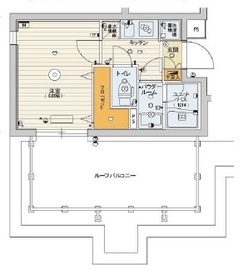 スカイコート渋谷北参道 4階 間取り図