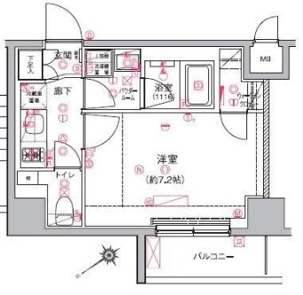 アルテシモシェルト 5階 間取り図
