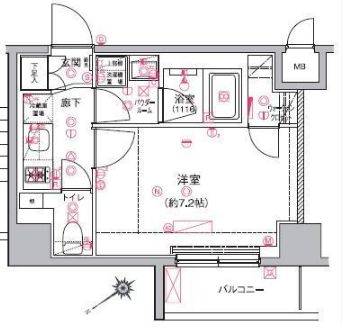 アルテシモシェルト 6階 間取り図