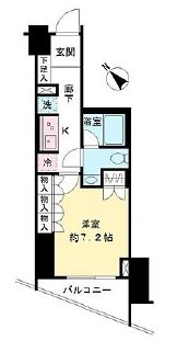 ピアース初台センティア 5階 間取り図