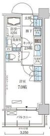 パークアクシス菊川ステーションゲート 1007 間取り図