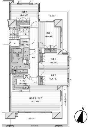 深沢ハウス 10階 間取り図