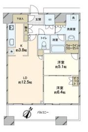 勝どきザ・タワー 20階 間取り図