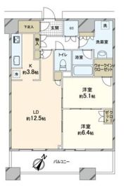 勝どきザ・タワー 20階 間取り図