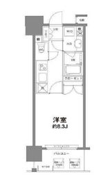 コンフォリア新宿御苑1 1103 間取り図