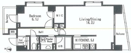 グルックハイム紀尾井町 6004 間取り図