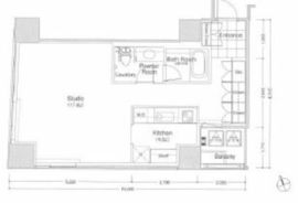 稲荷町タワー 1505 間取り図