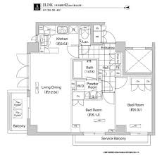 リテラス白金台 401 間取り図