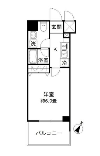 フォレシティ豊洲 511 間取り図