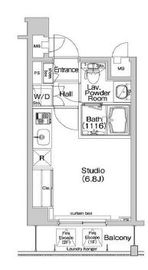 コンフォリア早稲田 207 間取り図