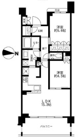 マジェスティハウス新宿御苑パークナード 5階 間取り図