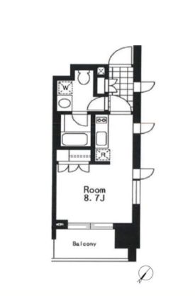 LaSante千駄木 (ラサンテ千駄木) 401 間取り図