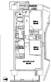 クラッシィハウス目黒洗足 2階 間取り図