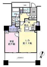 ブリリア有明スカイタワー 4階 間取り図