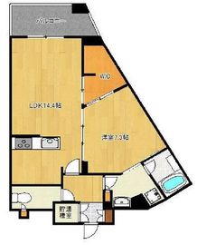 勝どきザ・タワー 44階 間取り図