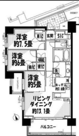 クラッシィハウス目黒洗足 2階 間取り図