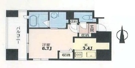 サライ南麻布 201 間取り図