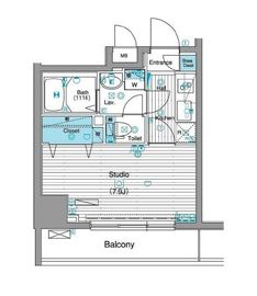 グランド・ガーラ銀座 7階 間取り図