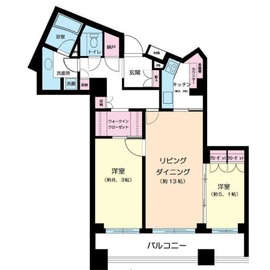 パークハウス広尾 4階 間取り図