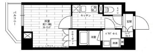 グランドコンシェルジュ菊川 3階 間取り図