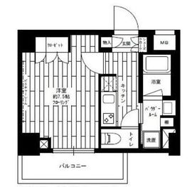 グランドコンシェルジュ菊川 8階 間取り図