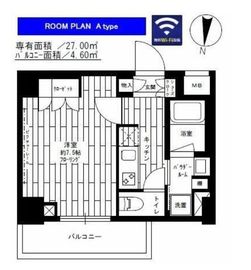 グランドコンシェルジュ菊川 9階 間取り図